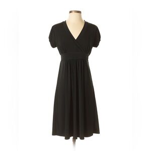Merona Black Empire Waist V-neck Short Sleeve Dress